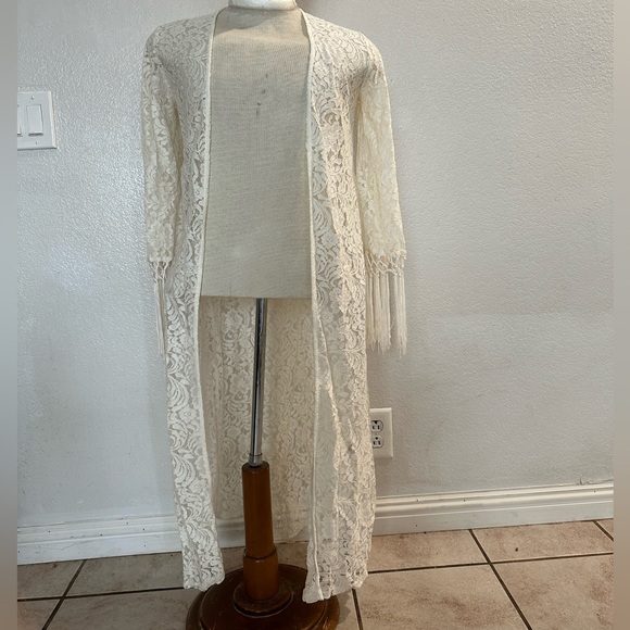 Forever 21 Woven Cream Cardigan | Size M| NWT - Picture 1 of 7